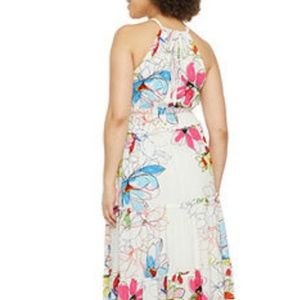 Floral halter dress nwt